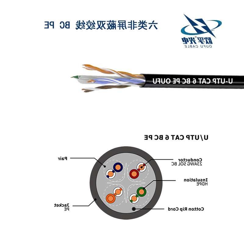 南通市U/UTP6类4对非屏蔽室外电缆(23AWG)