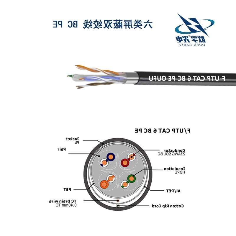 咸宁市F/UTP6类4对屏蔽室外电缆(23AWG)